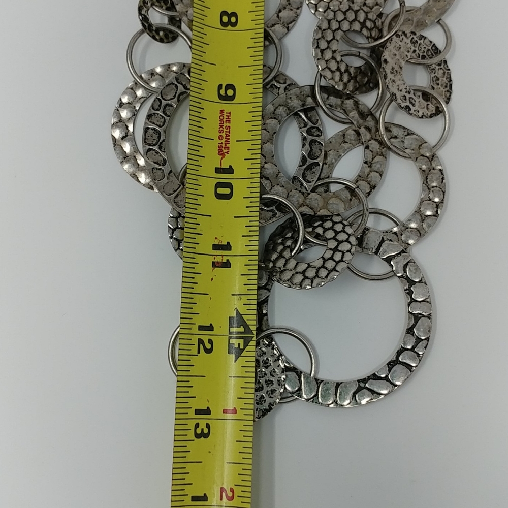 LAST ONE Metal Rings Collage Necklace - Picture 4 of 4